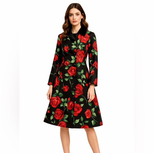 Floral Velvet Jacket The Jutka